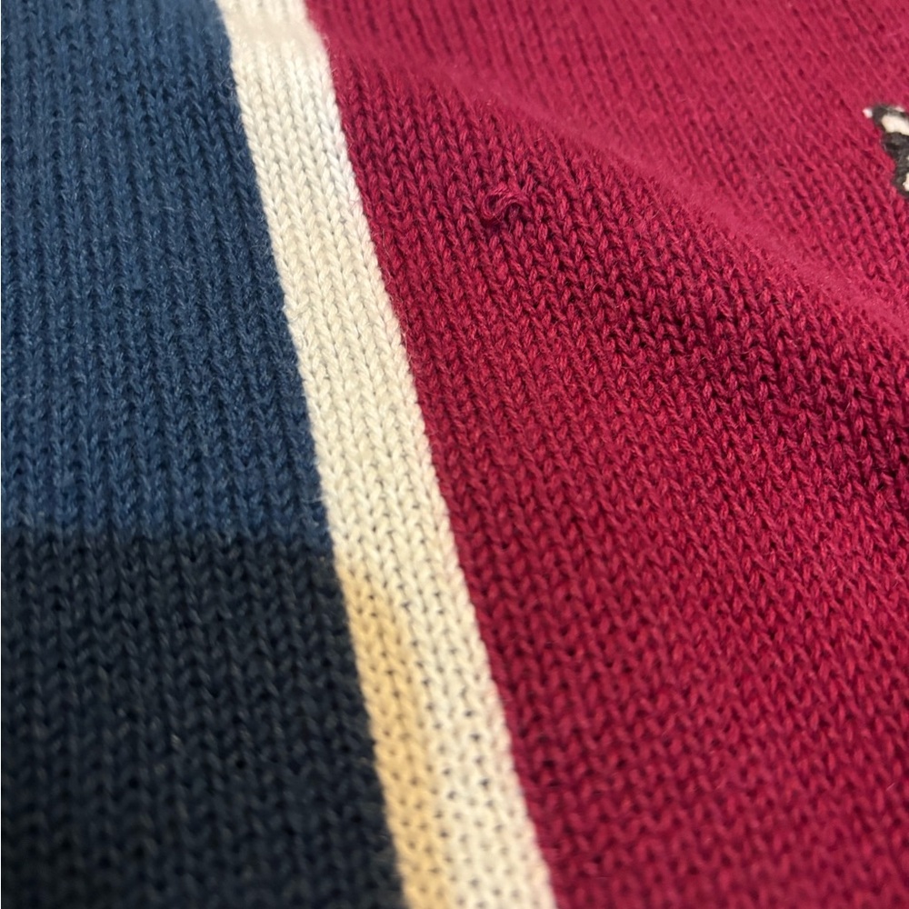 Vintage Players by Van Heusen Golf Sweater XL – Plaid Elbow Patches - Picture 3 of 12